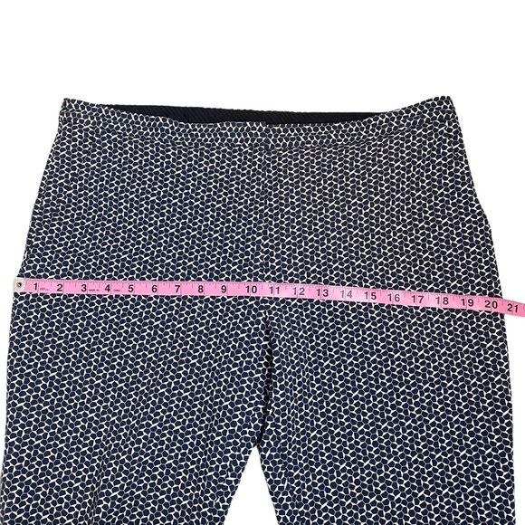 Tory Burch | Patterned Stretch Trouser Pants Size 12 - Picture 11 of 13